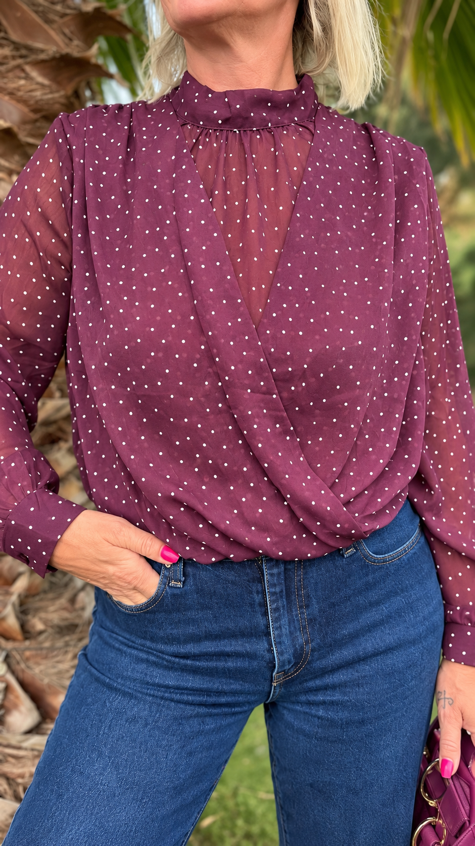 Blouse Betty bordeau