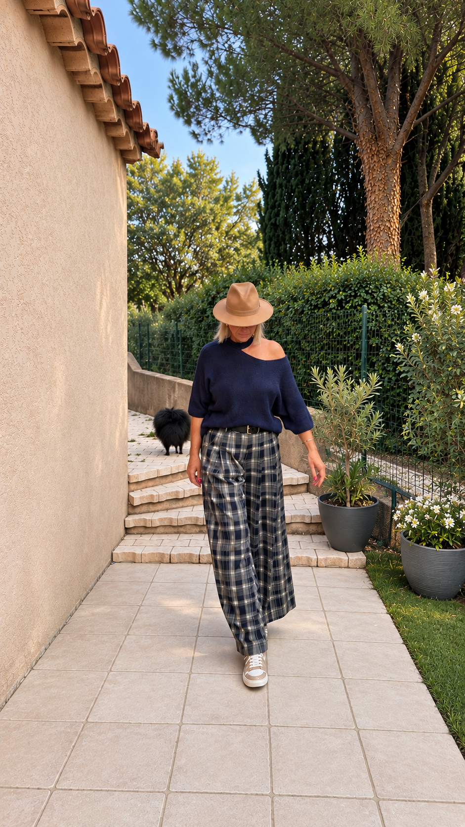 Pantalon Birdy bleu ou bordeaux
