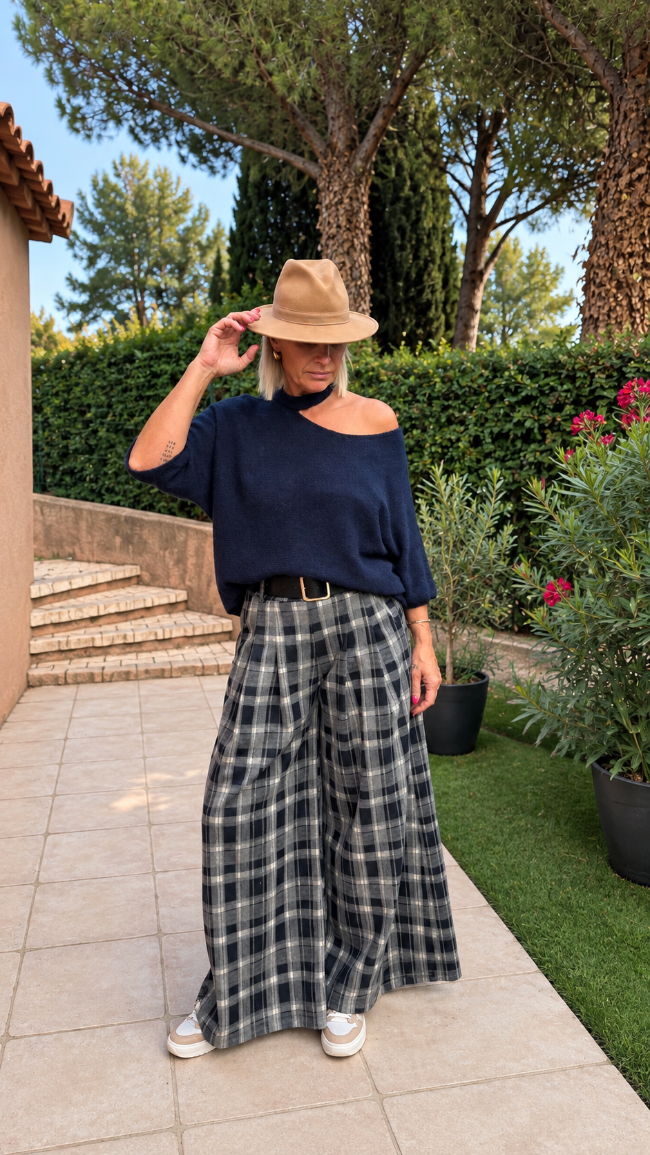 Pantalon Birdy bleu ou bordeaux