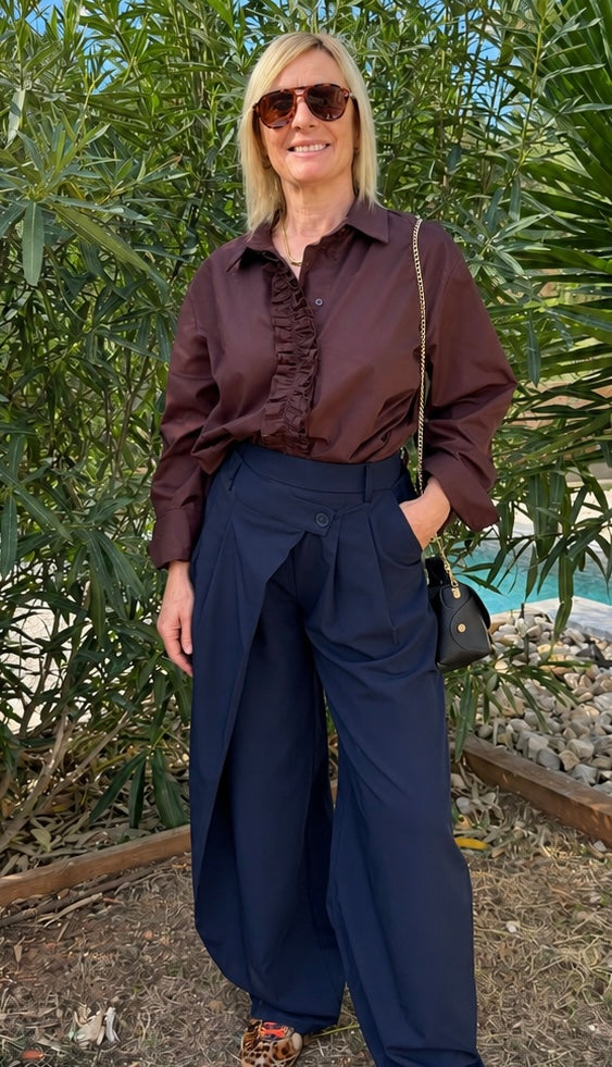 Pantalon bleu marine ZOE