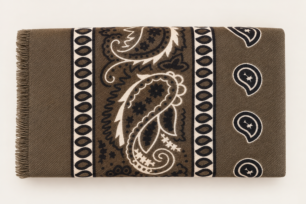 Écharpe Bandana kaki
